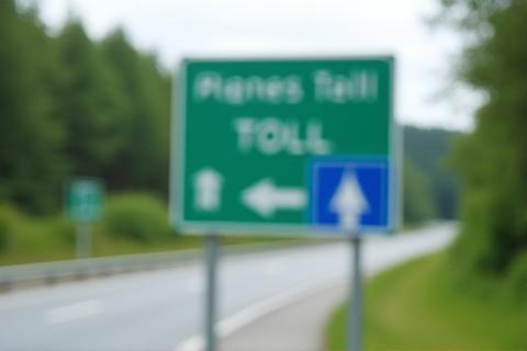 Schweizer Autobahnschild mit deutlichem Hinweis auf die Vignettenpflicht